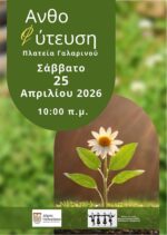 Ανθοφύτευση στην Πλατεία Γαλαρινού το Σάββατο 25 Απριλίου